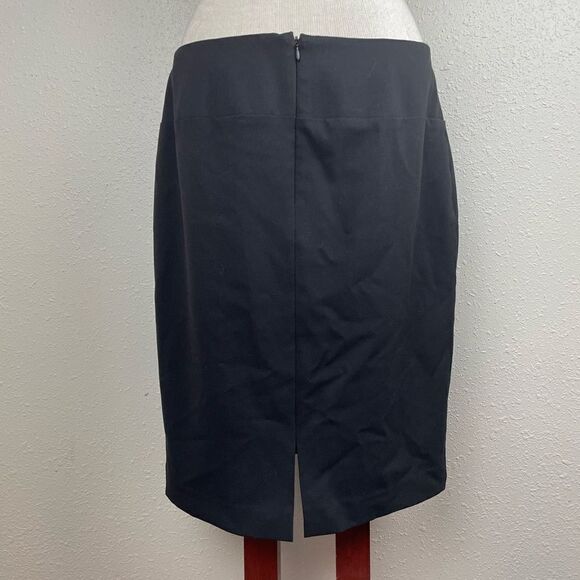 Ellen Tracy Black Midi Skirt Size 10 EUC - Picture 3 of 6